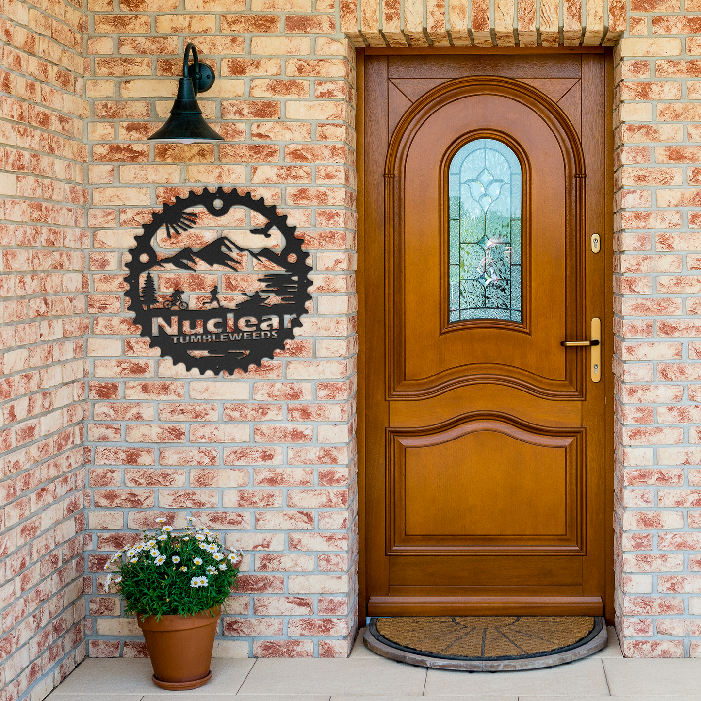 Custom_Adventure_Racing_Chainring_Metal__Black_Brick_Entrance_Mockup.png