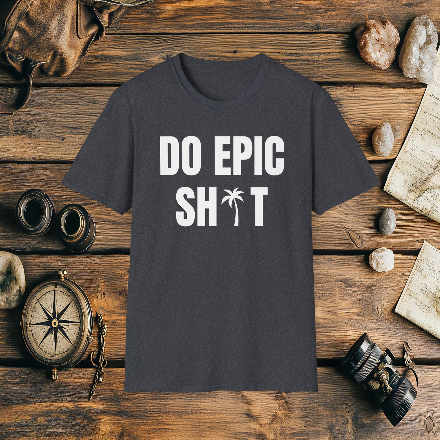 Do Epic Shit Palm Tree T-Shirt, Funny, Sarcasm, Adventure Race T-shirt, Do Epic Stuff, Adventure Gift