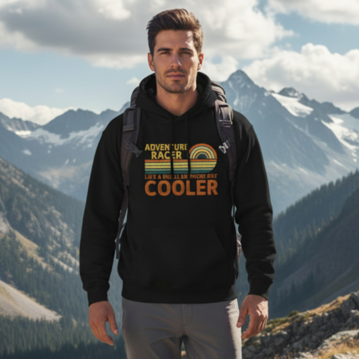 Adventure Racer Like Other Racers But Cooler Unisex Heavy Blend Hooded Sweatshirt, Funny, Sarcasm, Adventure Hoodie Gift, Adventure Racing Gift
