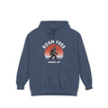 Bigfoot Roam Free America 250 Blue Comfort Colors® Hoodie  – Patriotic Bigfoot Hiking Shirt, Outdoor Adventure Hoodie, USA 250th Anniversary Gift