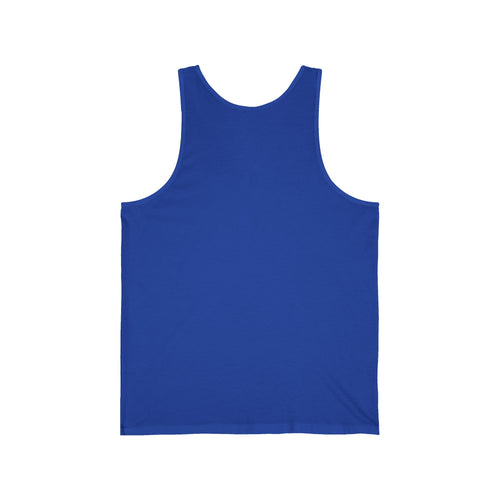 Bigfoot Roam Free America 250 Blue Unisex Jersey Tank – Patriotic Bigfoot Hiking Shirt, Outdoor Adventure Tank, USA 250th Anniversary Gift