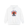 Bigfoot Roam Free America 250 White Comfort Colors® Hoodie  – Patriotic Bigfoot Hiking Shirt, Outdoor Adventure Hoodie, USA 250th Anniversary Gift