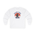 Bigfoot Roam Free America 250 White Long Sleeve T-Shirt – Patriotic Bigfoot Hiking Shirt, Outdoor Adventure Tee, USA 250th Anniversary Gift