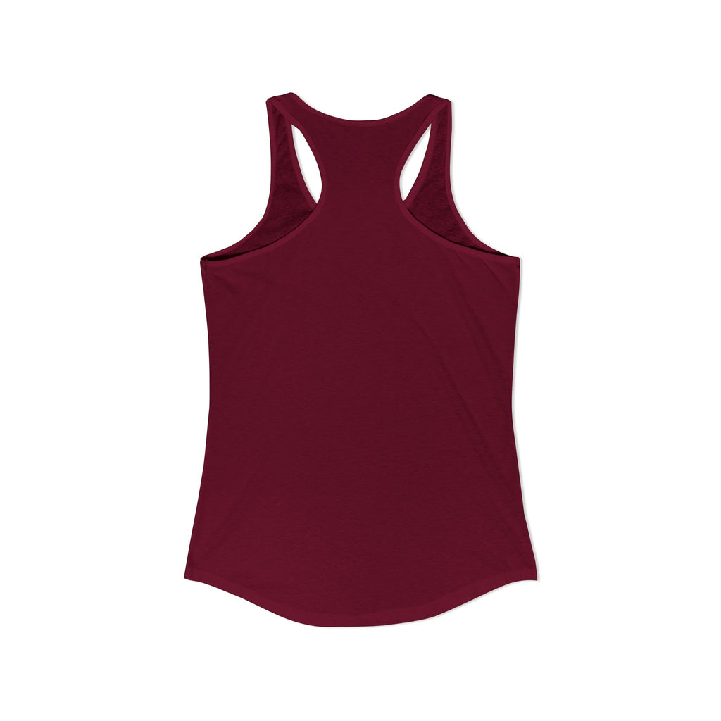 Bigfoot Roam Free America 250 Women's Red Ideal Racerback Tank – Patriotic Bigfoot Hiking Shirt, Outdoor Adventure Tank, USA 250th Anniversary Gift