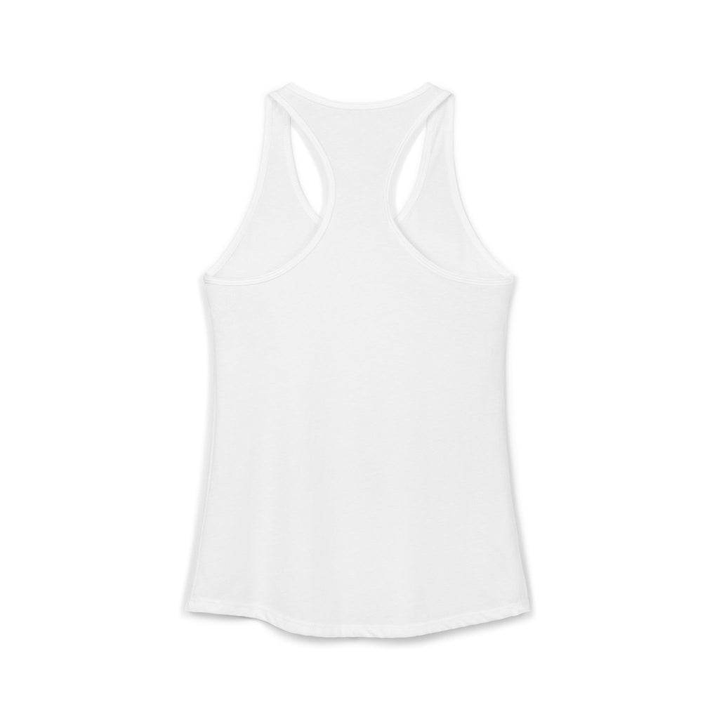 Bigfoot Roam Free America 250 Women's White Ideal Racerback Tank – Patriotic Bigfoot Hiking Shirt, Outdoor Adventure Tank, USA 250th Anniversary Gift