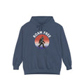 Bigfoot Roam Free Blue Comfort Colors® Hoodie  – Patriotic Bigfoot Hiking Shirt, Outdoor Adventure Hoodie, USA Sasquatch Gift