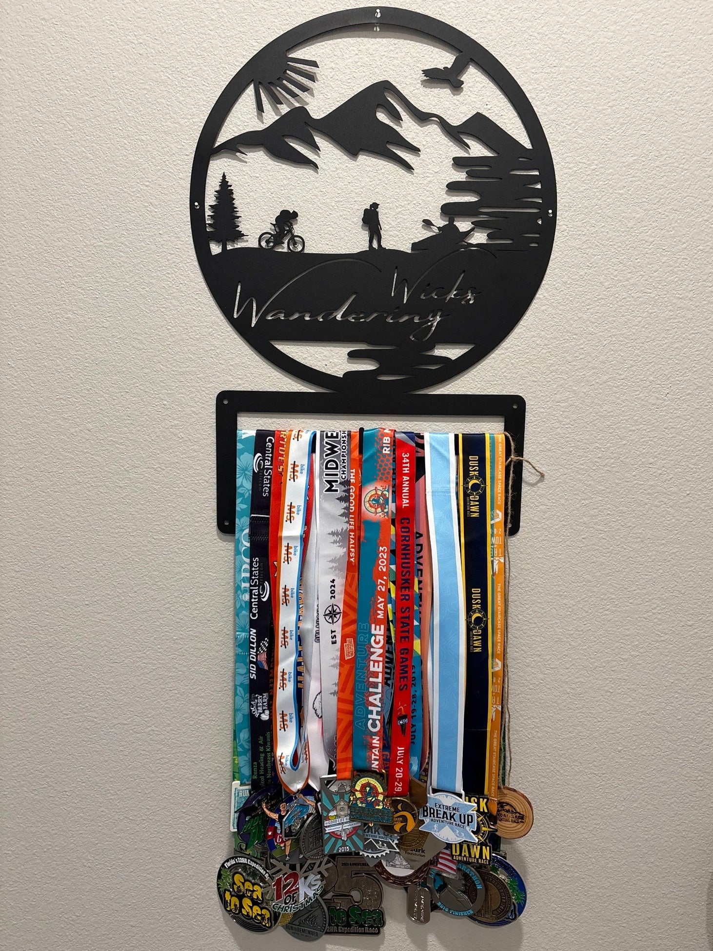 Custom Adventure Racing Medal Hanger