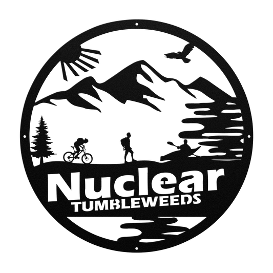 Custom Adventure Racing Metal Sign With Male Hiker, Personalized Adventure Race Gift, Metal Adventure Wall Art, Home Decor Black