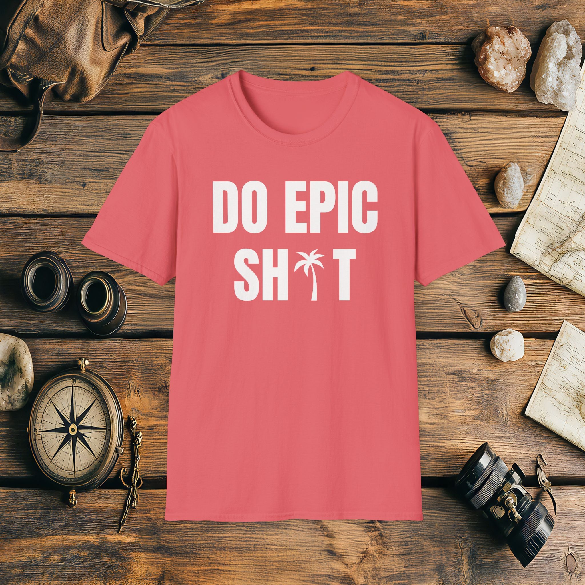 Do Epic Shit Palm Tree T-Shirt, Funny, Sarcasm, Adventure Race T-shirt, Do Epic Stuff, Adventure Gift