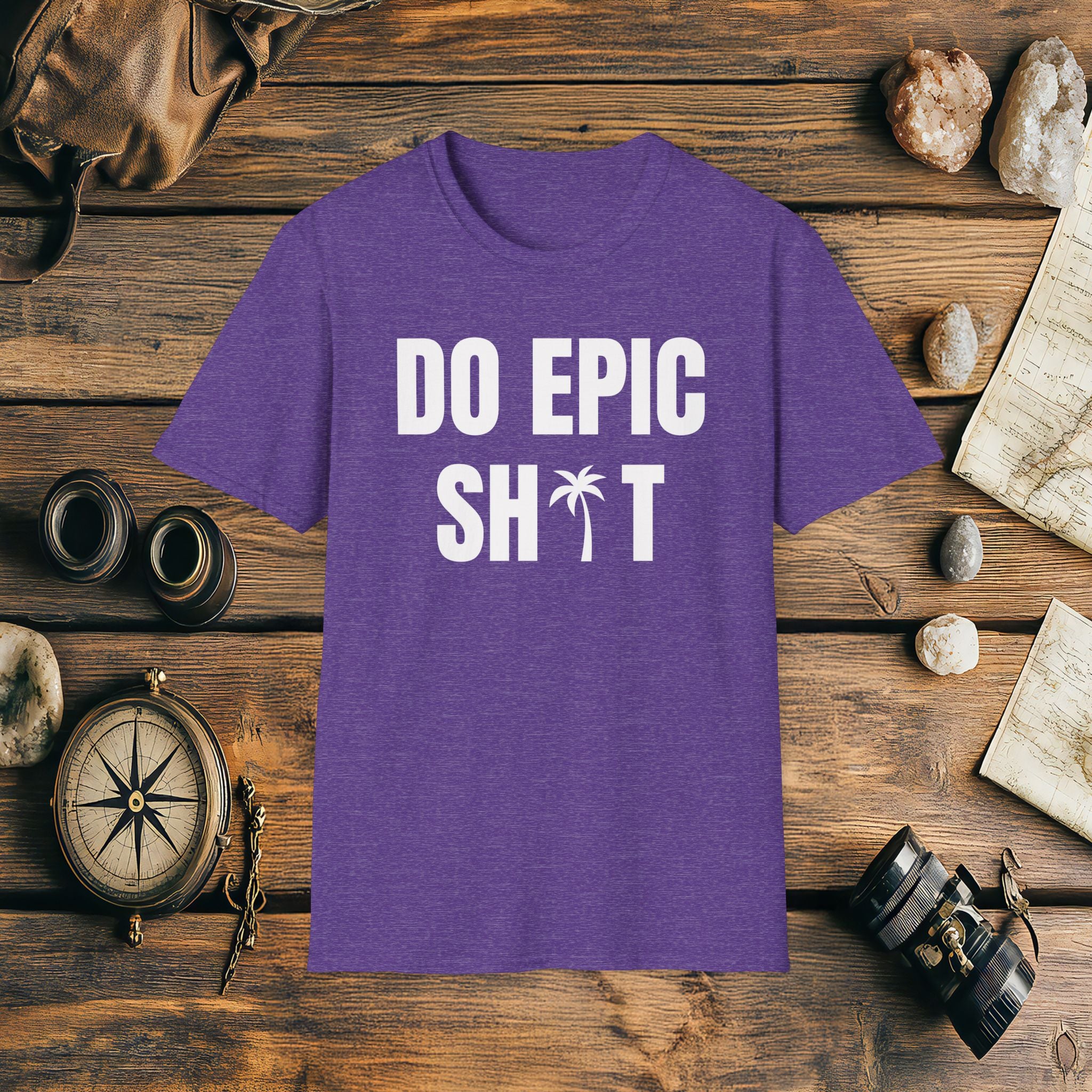 Do Epic Shit Palm Tree T-Shirt, Funny, Sarcasm, Adventure Race T-shirt, Do Epic Stuff, Adventure Gift