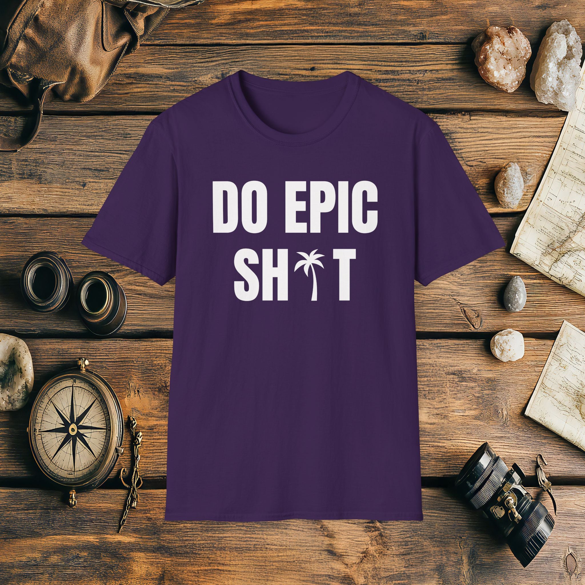 Do Epic Shit Palm Tree T-Shirt, Funny, Sarcasm, Adventure Race T-shirt, Do Epic Stuff, Adventure Gift