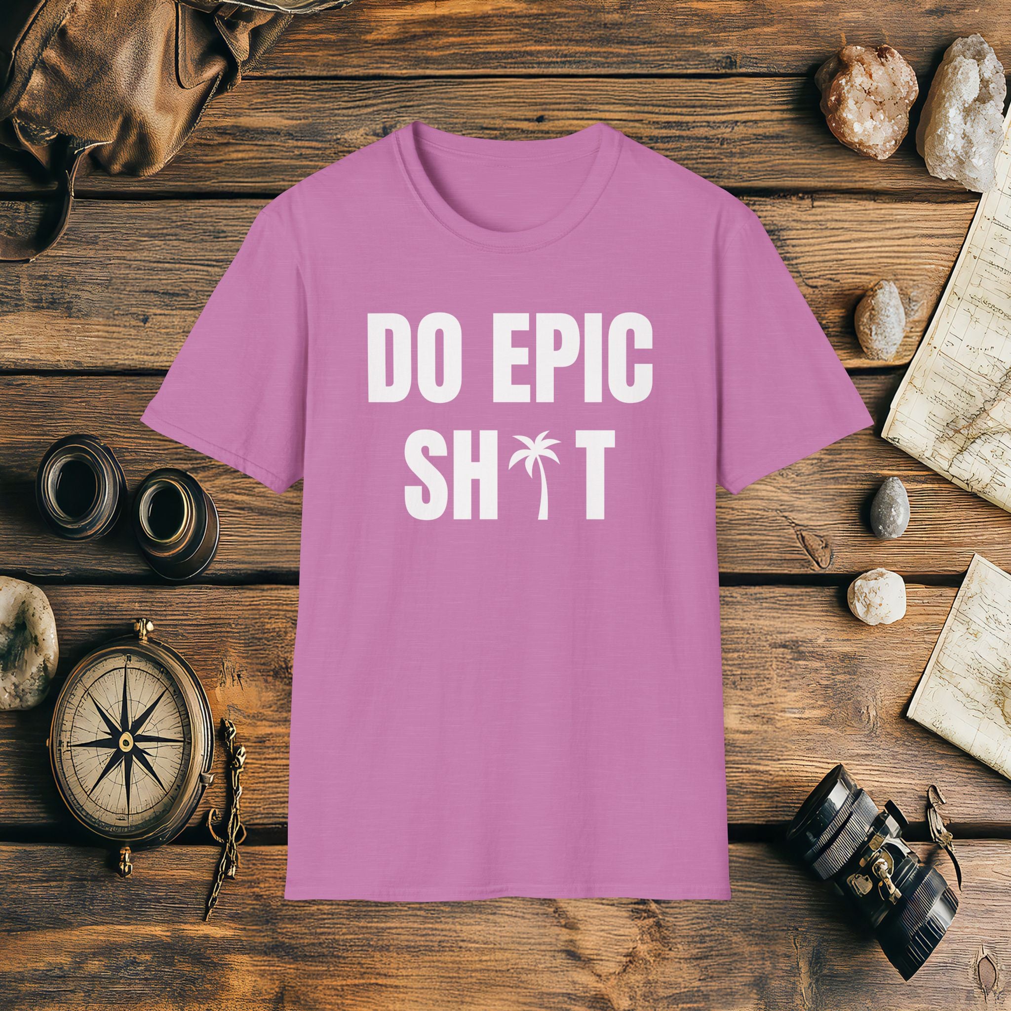 Do Epic Shit Palm Tree T-Shirt, Funny, Sarcasm, Adventure Race T-shirt, Do Epic Stuff, Adventure Gift