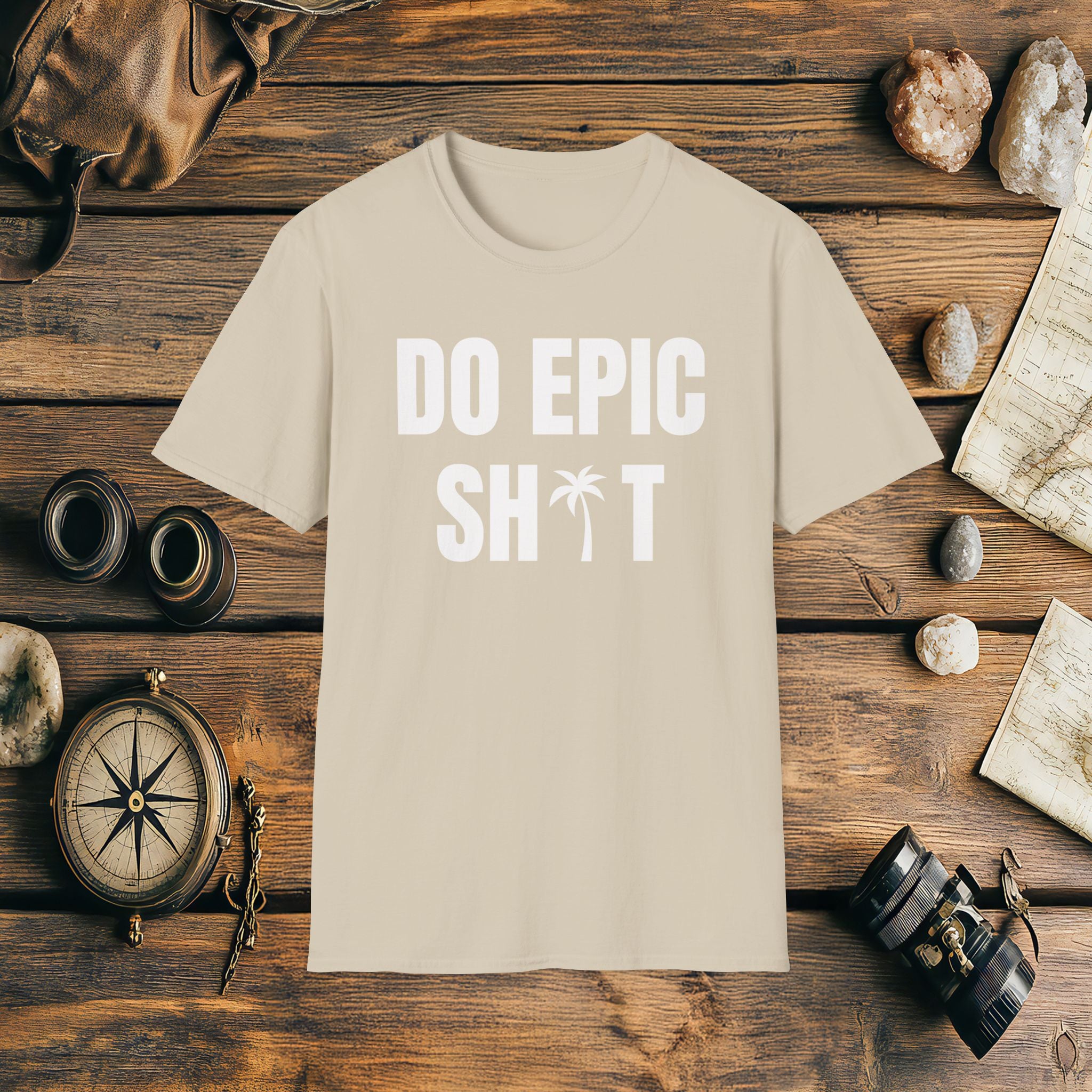 Do Epic Shit Palm Tree T-Shirt, Funny, Sarcasm, Adventure Race T-shirt, Do Epic Stuff, Adventure Gift