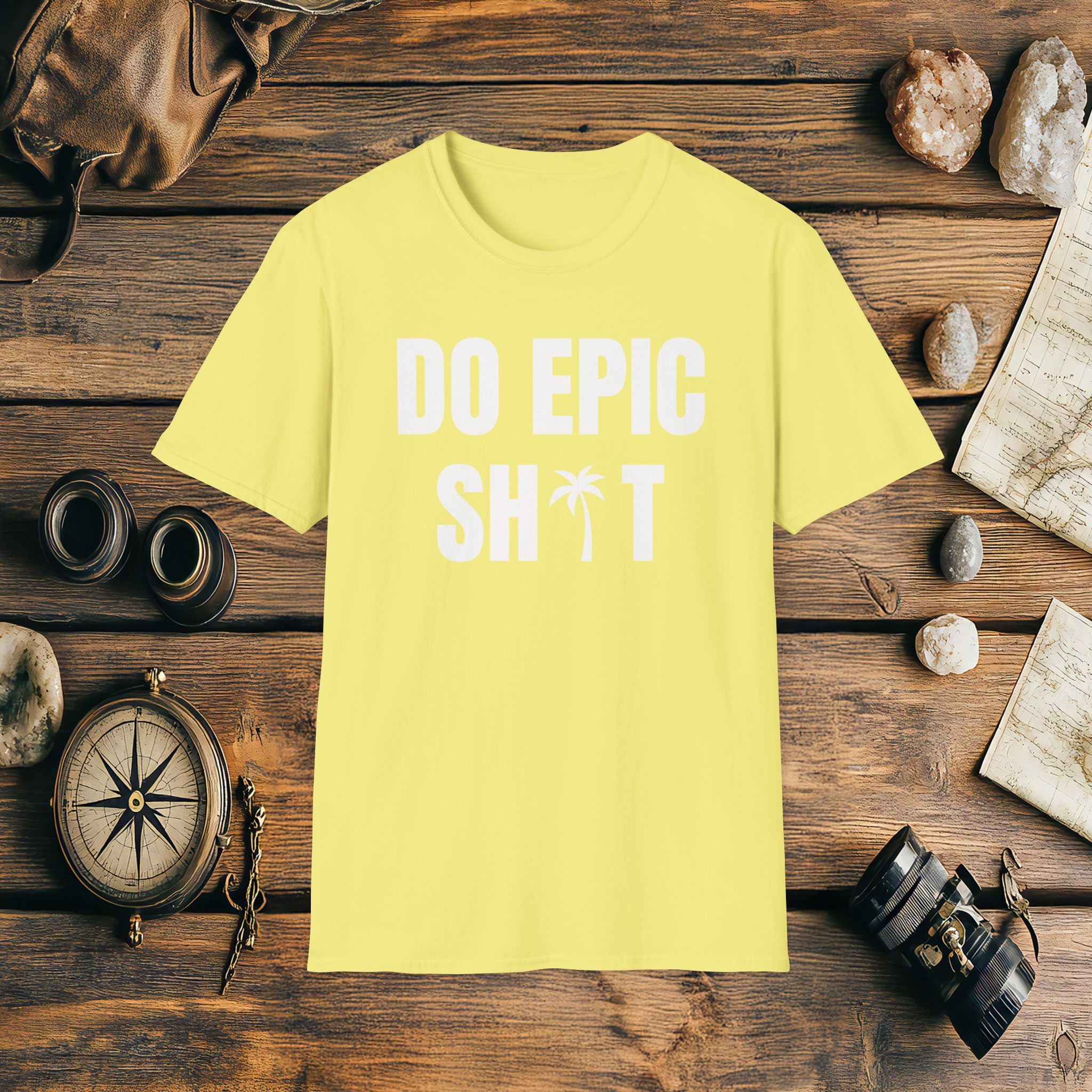 Do Epic Shit Palm Tree T-Shirt, Funny, Sarcasm, Adventure Race T-shirt, Do Epic Stuff, Adventure Gift