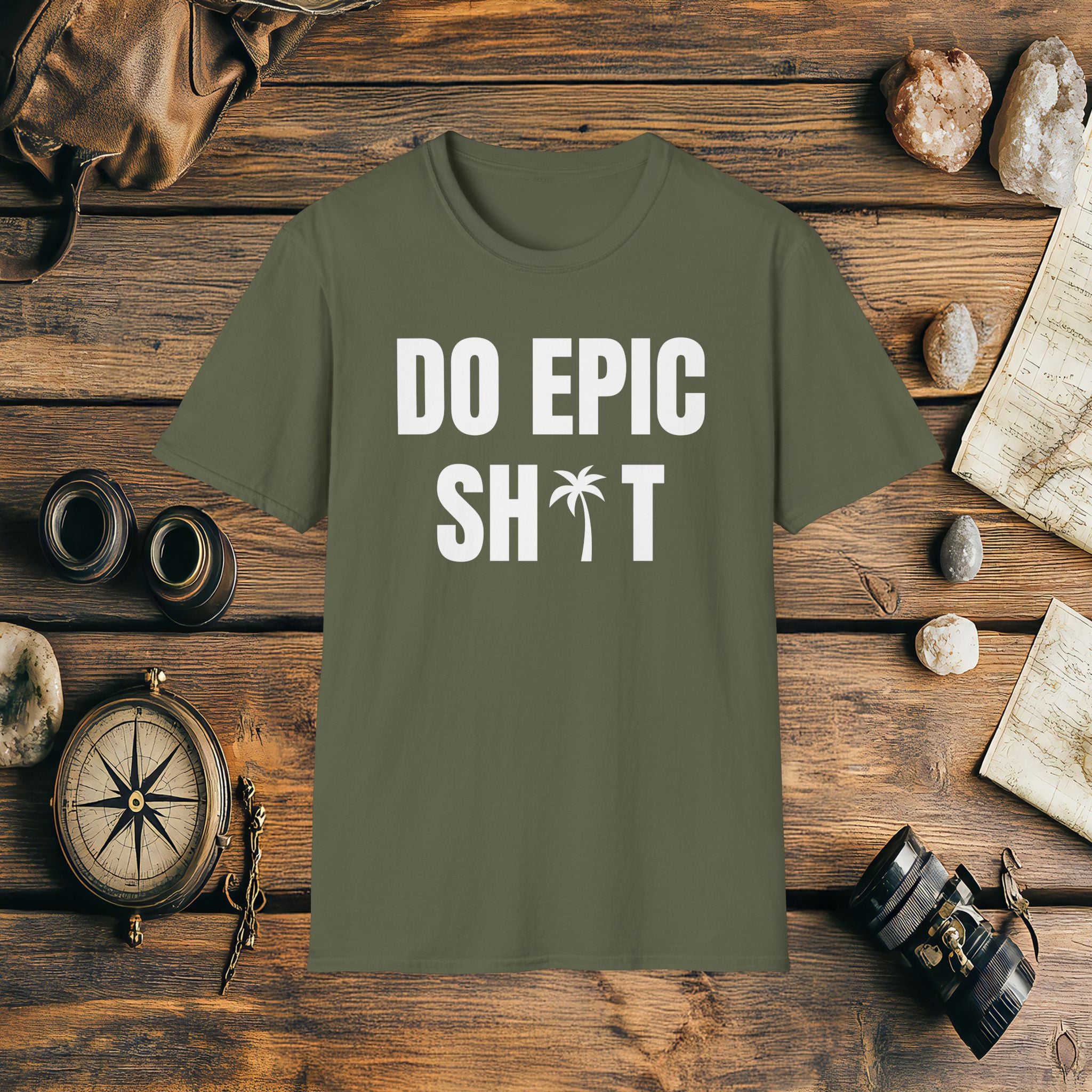 Do Epic Shit Palm Tree T-Shirt, Funny, Sarcasm, Adventure Race T-shirt, Do Epic Stuff, Adventure Gift