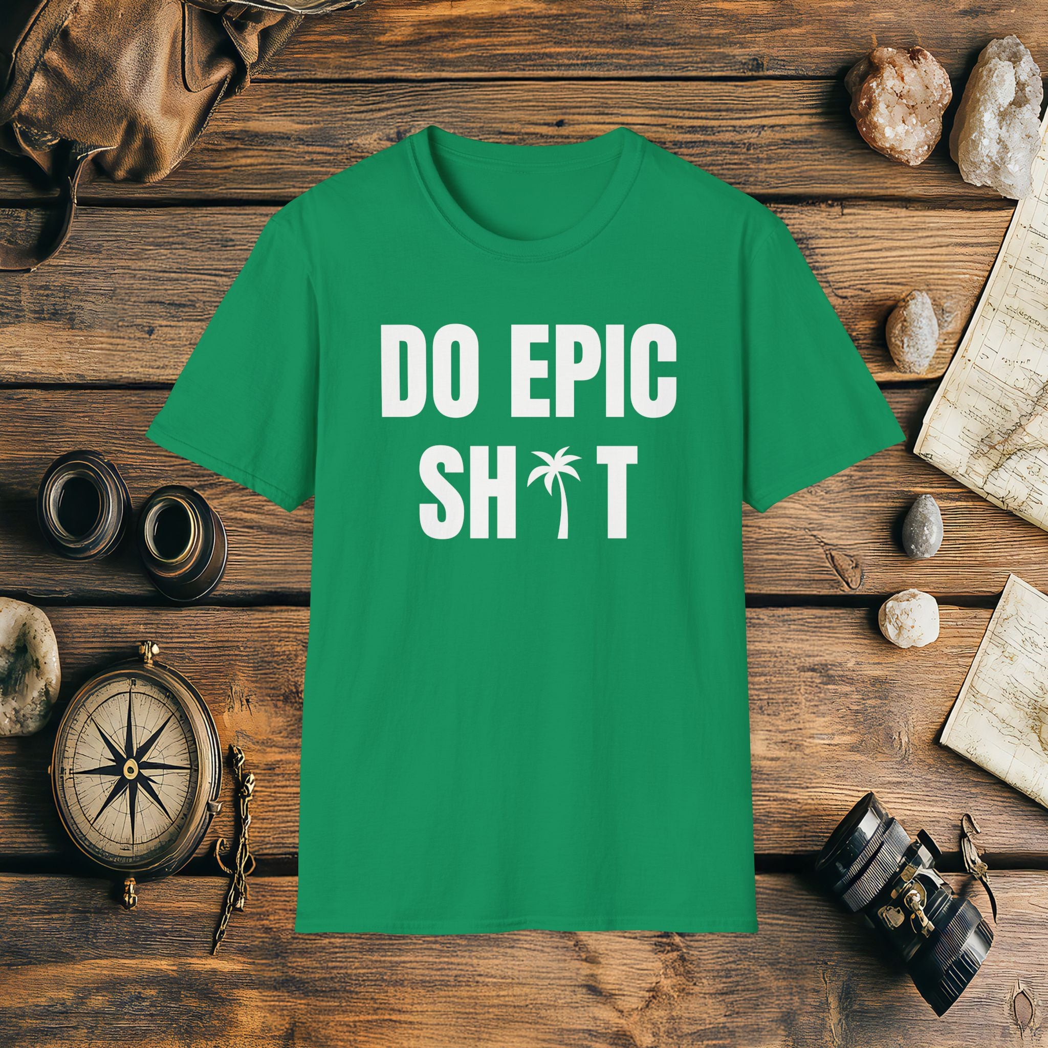 Do Epic Shit Palm Tree T-Shirt, Funny, Sarcasm, Adventure Race T-shirt, Do Epic Stuff, Adventure Gift