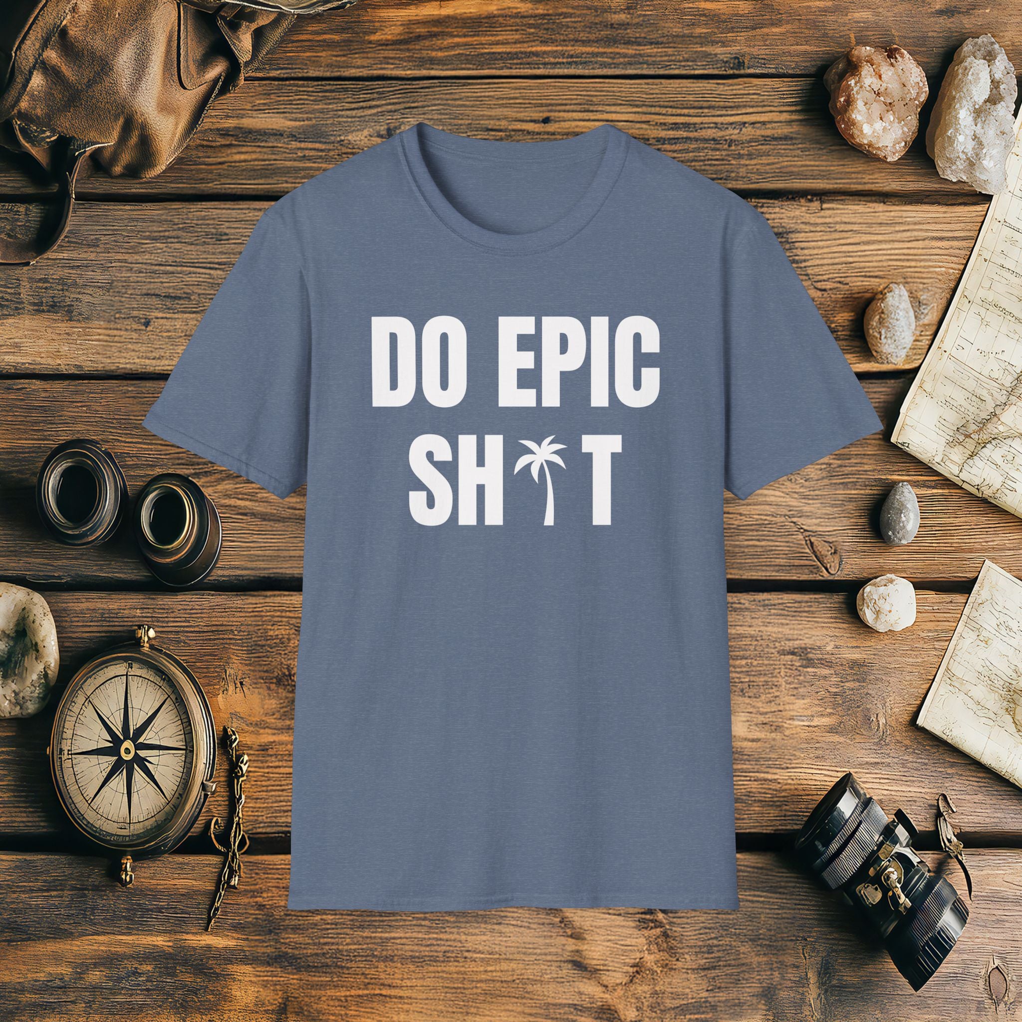 Do Epic Shit Palm Tree T-Shirt, Funny, Sarcasm, Adventure Race T-shirt, Do Epic Stuff, Adventure Gift