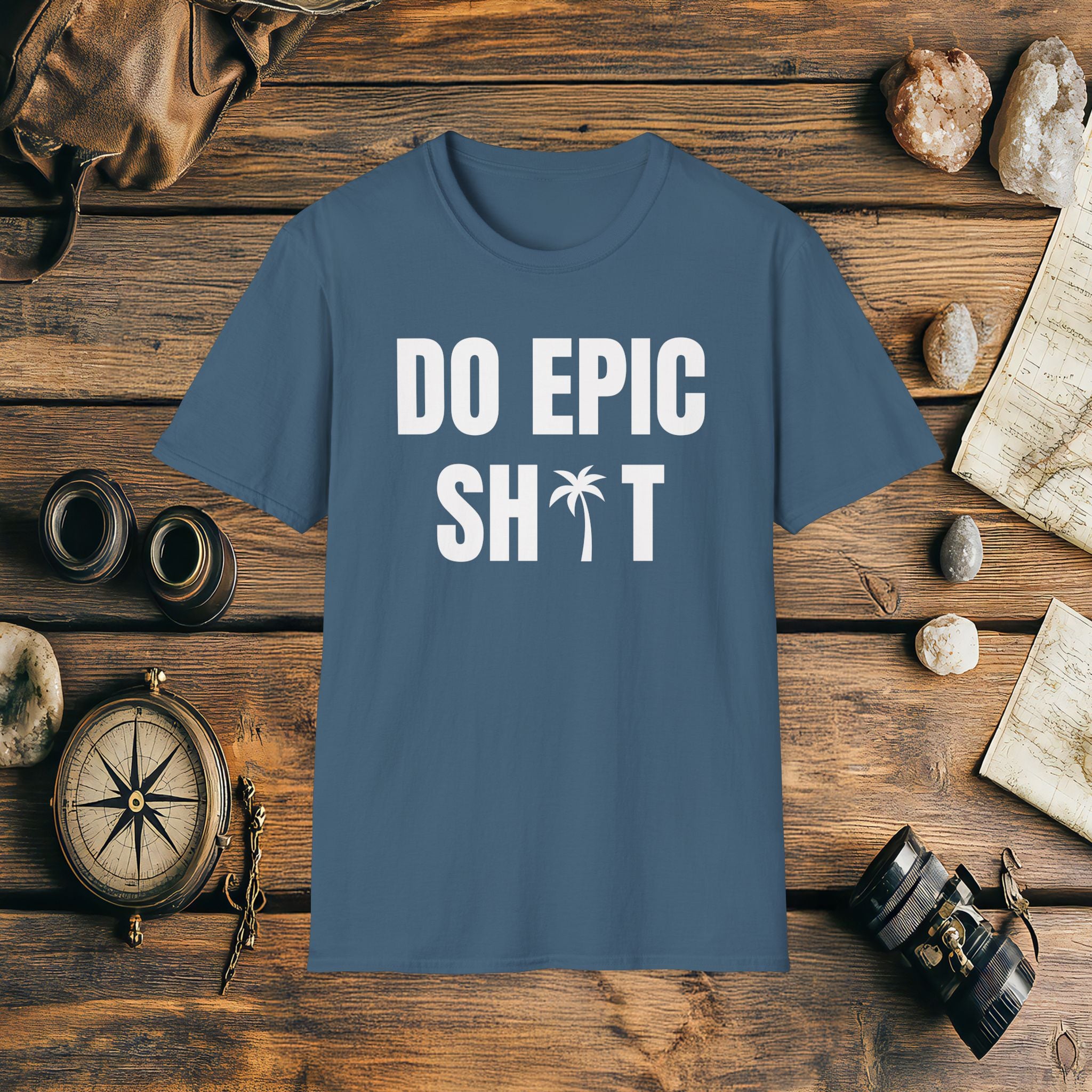 Do Epic Shit Palm Tree T-Shirt, Funny, Sarcasm, Adventure Race T-shirt, Do Epic Stuff, Adventure Gift