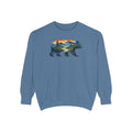 Mountain Bear Sunset Comfort Colors® 1566 Premium Sweatshirt, Nature Bear Graphic Sweatshirt, Wildlife Landscape Sweatshirt, Rustic Outdoor Adventure Sweatshirt, Forest Bear Sweatshirt