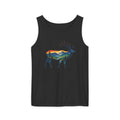 Mountain Elk Sunset Comfort Colors® 9360 Premium Tank Top, Nature Elk Graphic Tank Top, Wildlife Landscape Tank Top, Rustic Outdoor Adventure Tank Top, Forest Elk Tank