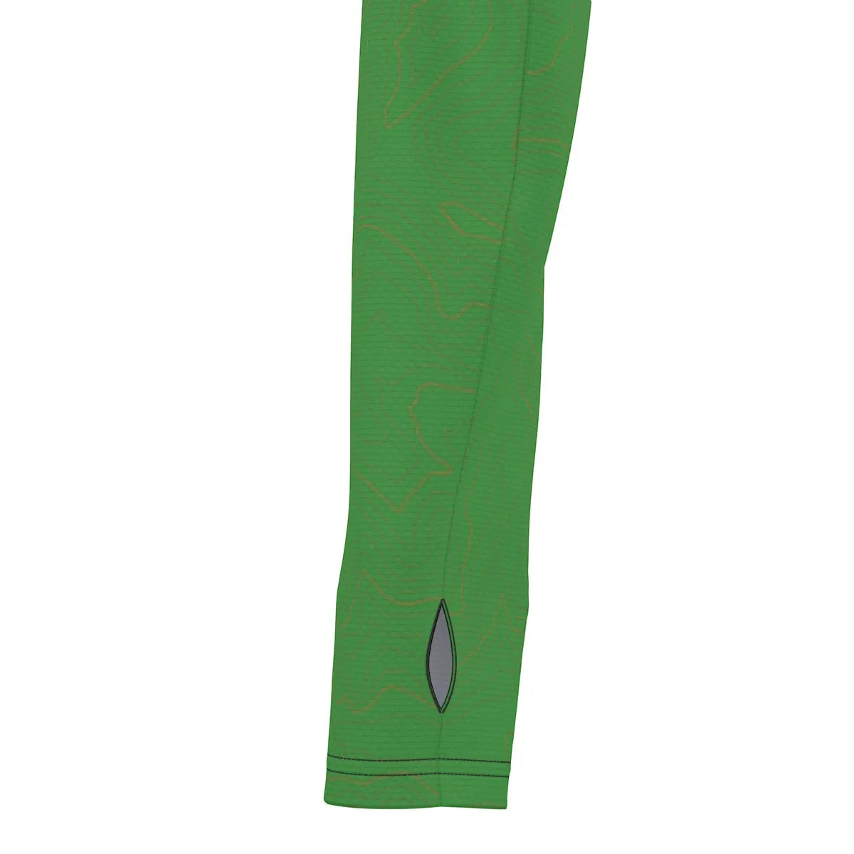 Topo Map UV Sunscreen Sports Hoodie With Thumb Holes