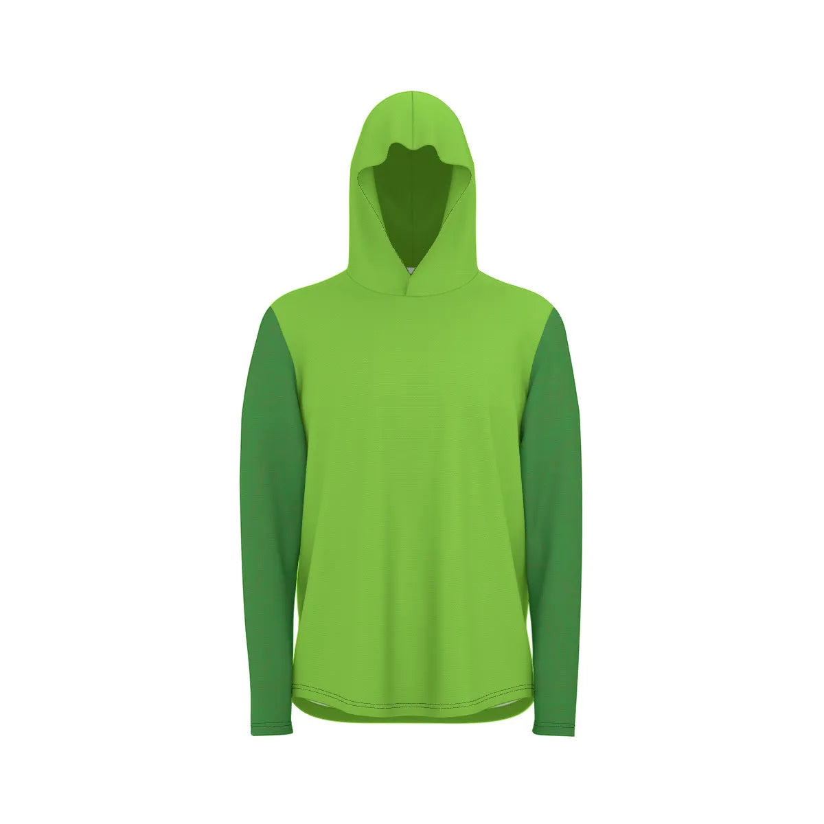 Topo Map UV Sunscreen Sports Hoodie With Thumb Holes