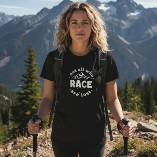 Not All Who Race Are Lost T-Shirt, Adventure Racing Shirt, Adventure Gift