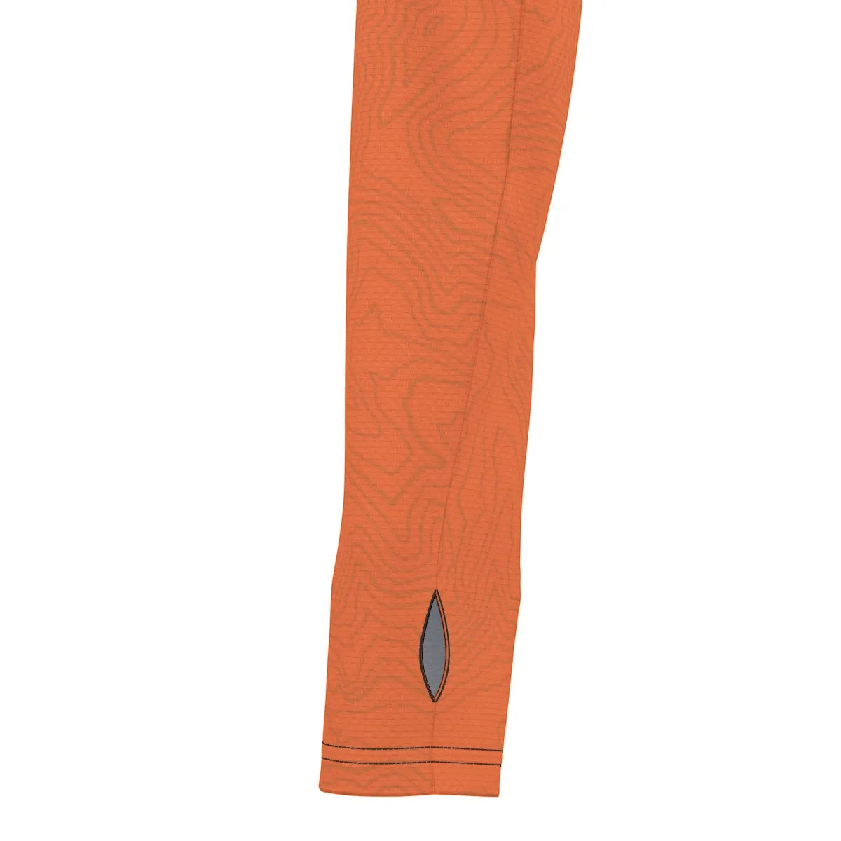 Topo Map UV Sunscreen Sports Hoodie With Thumb Holes