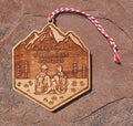 Personalized LGTBQ+ Christmas Ornament, Custom Gay Couples Holiday Gift, Unique Outdoors Gifts, Newlywed, Anniversary Gifts, Hiking, Backpacking