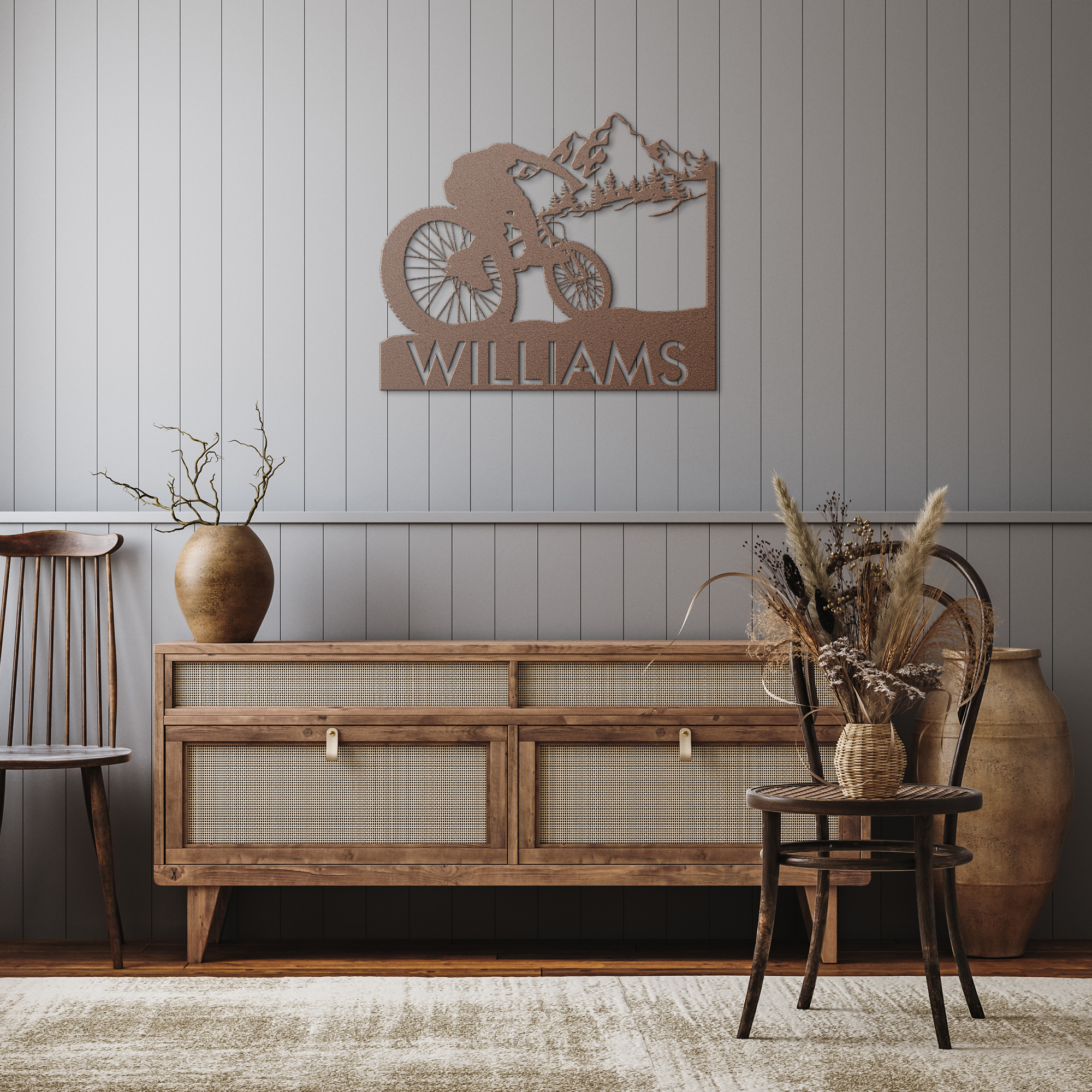 Personalized_Mountain_Bike_Metal_Wall_De_Copper_Rustic_Hallway_Mockup.png