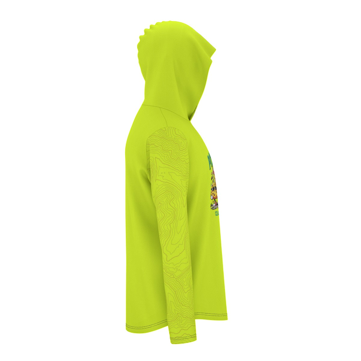 Powered By Questionable Snacks UV Sunscreen Sport Hoodie With Thumb Holes