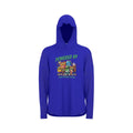Powered By Questionable Snacks UV Sunscreen Sport Hoodie With Thumb Holes Blue