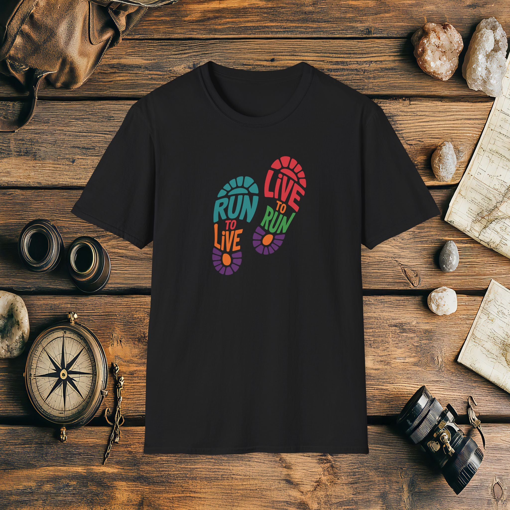Run To Live Live To Run, Adventure T-Shirt Gift, Marathon Runner Gift