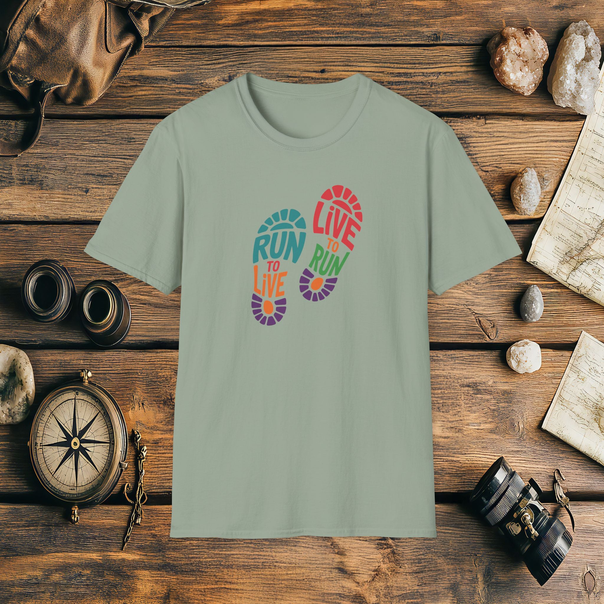 Run To Live Live To Run, Adventure T-Shirt Gift, Marathon Runner Gift