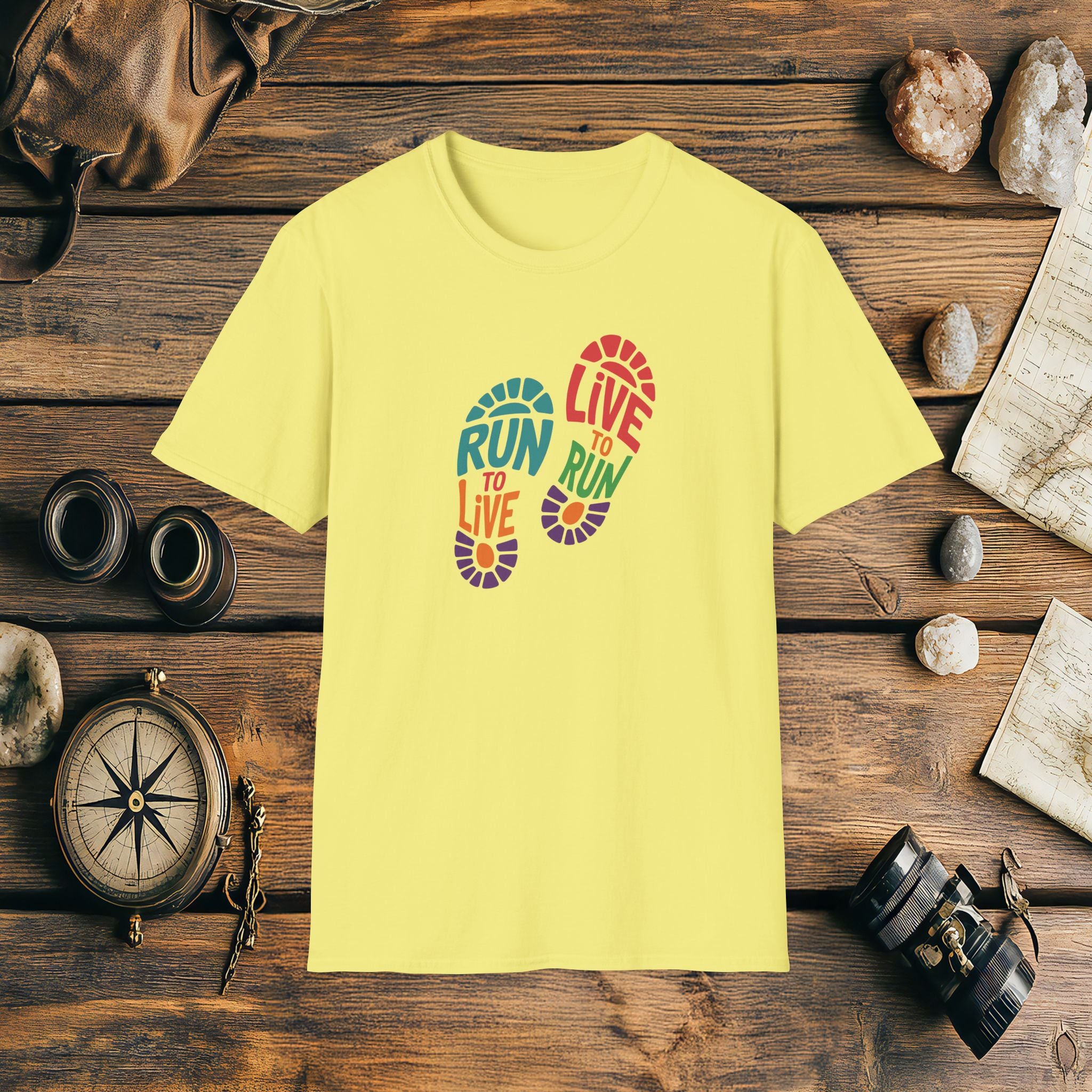 Run To Live Live To Run, Adventure T-Shirt Gift, Marathon Runner Gift
