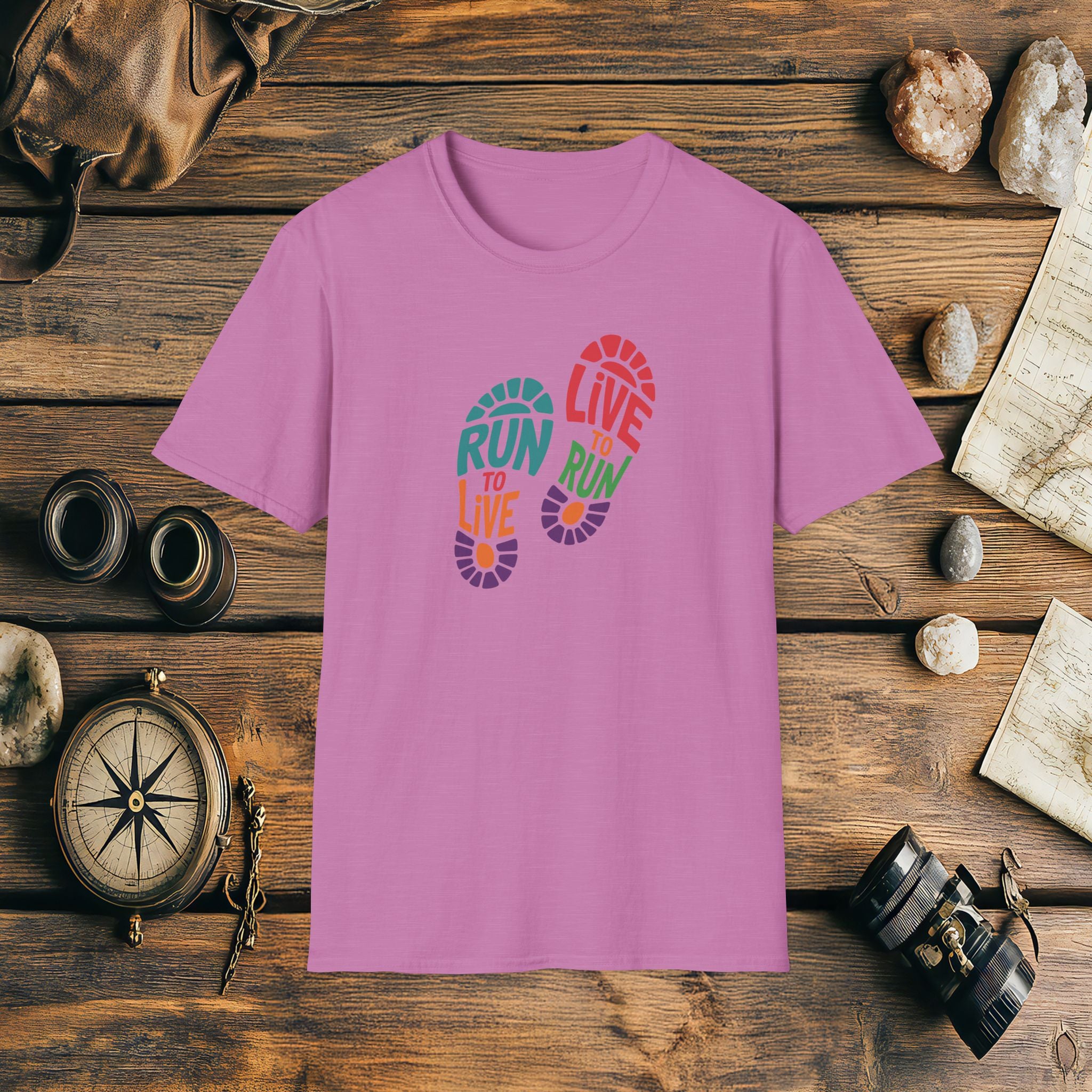 Run To Live Live To Run, Adventure T-Shirt Gift, Marathon Runner Gift