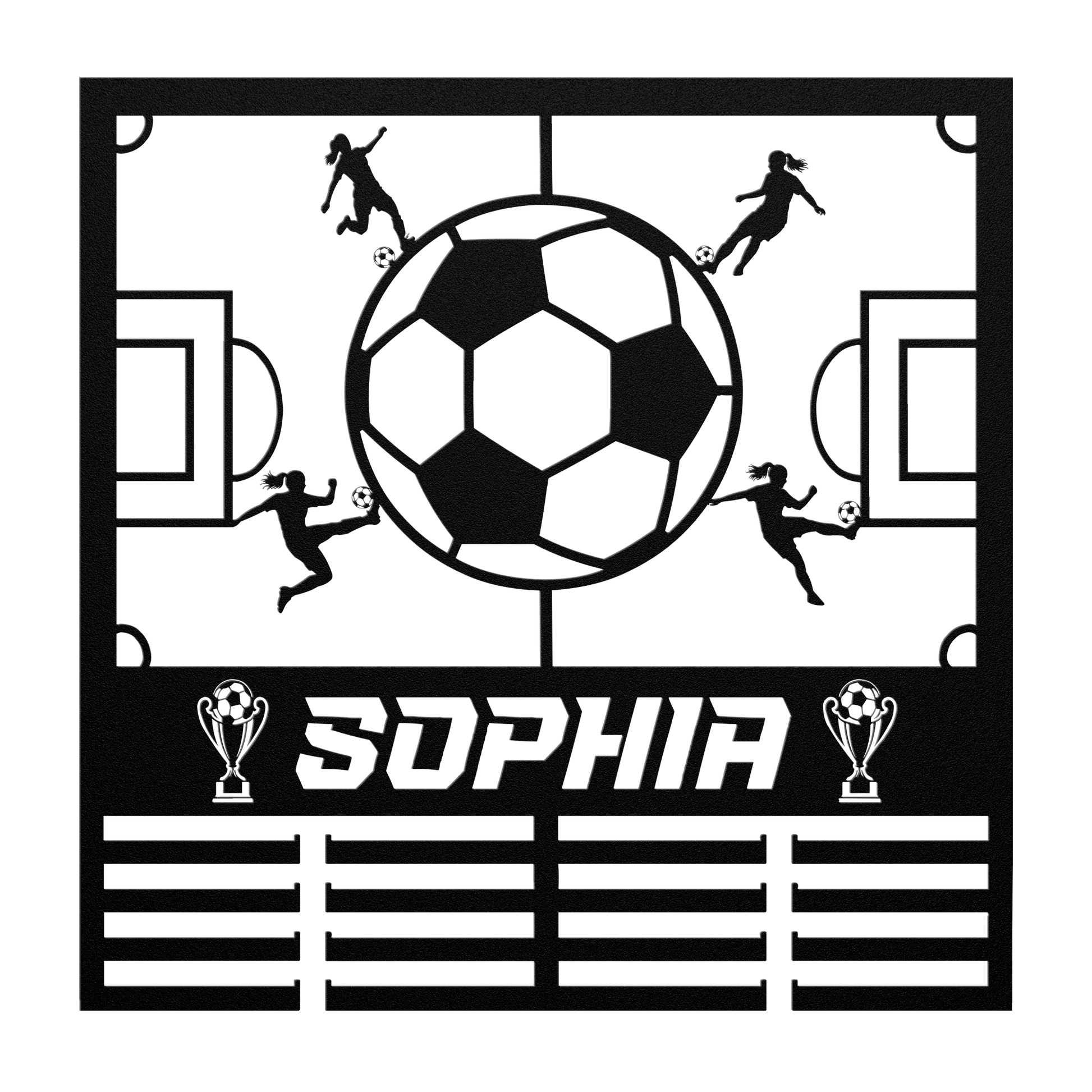 Soccer_Medal_Hanger_Personalized_Metal_H_Black_Transparent_Mockup.png
