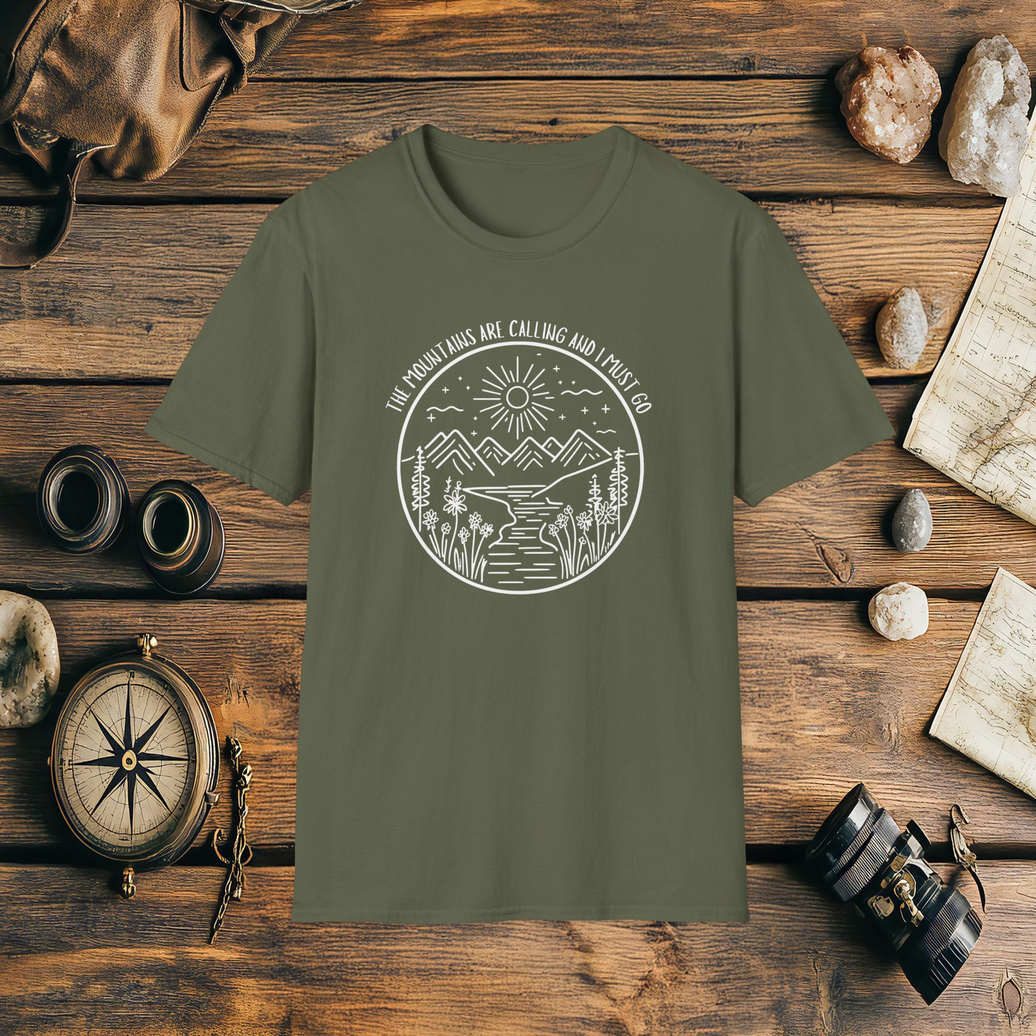 The Mountains Are Calling and I Must Go Shirt, Hiking Shirt, Mountains Shirt, Camping Shirt, Nature Shirt, Adventure Gift