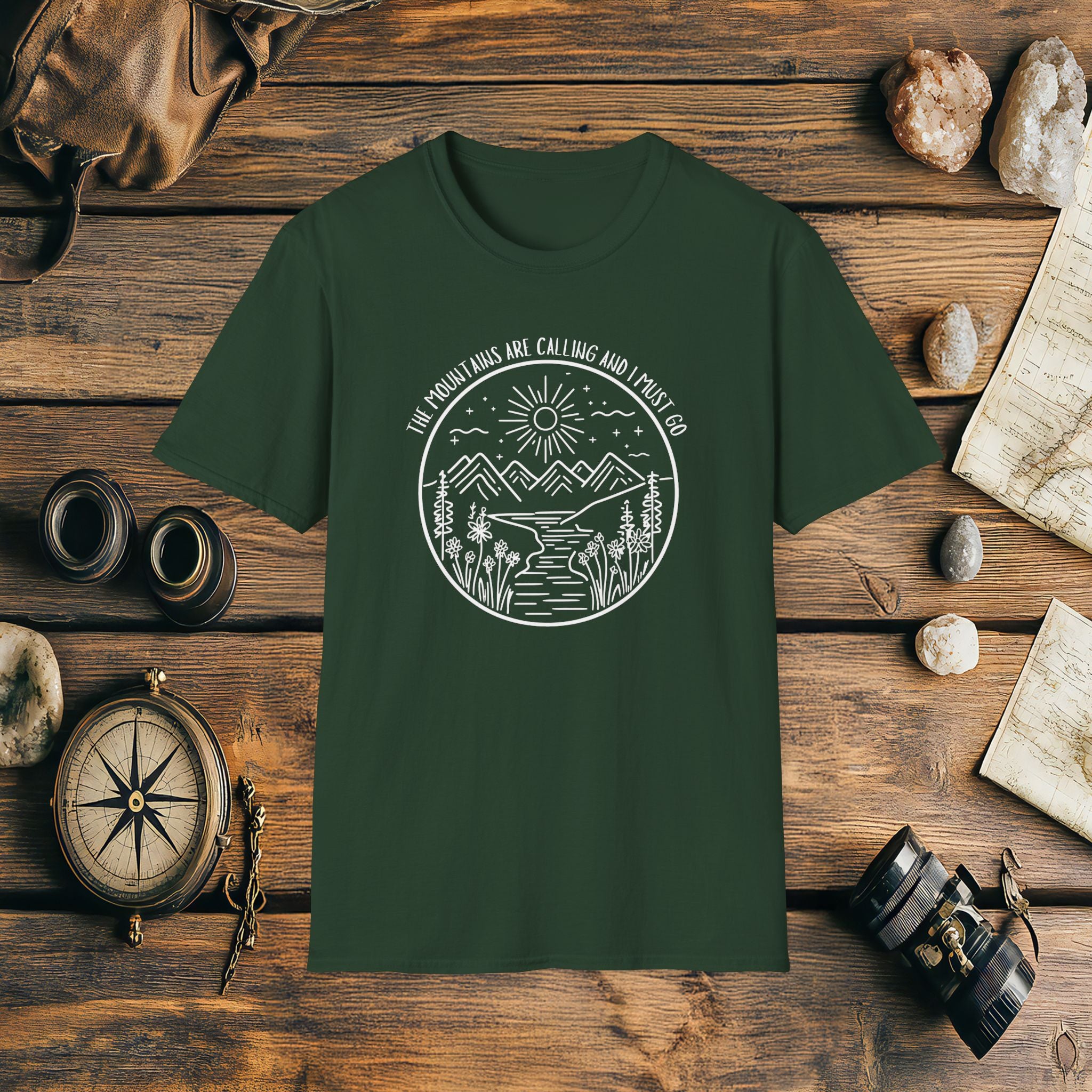 The Mountains Are Calling and I Must Go Shirt, Hiking Shirt, Mountains Shirt, Camping Shirt, Nature Shirt, Adventure Gift