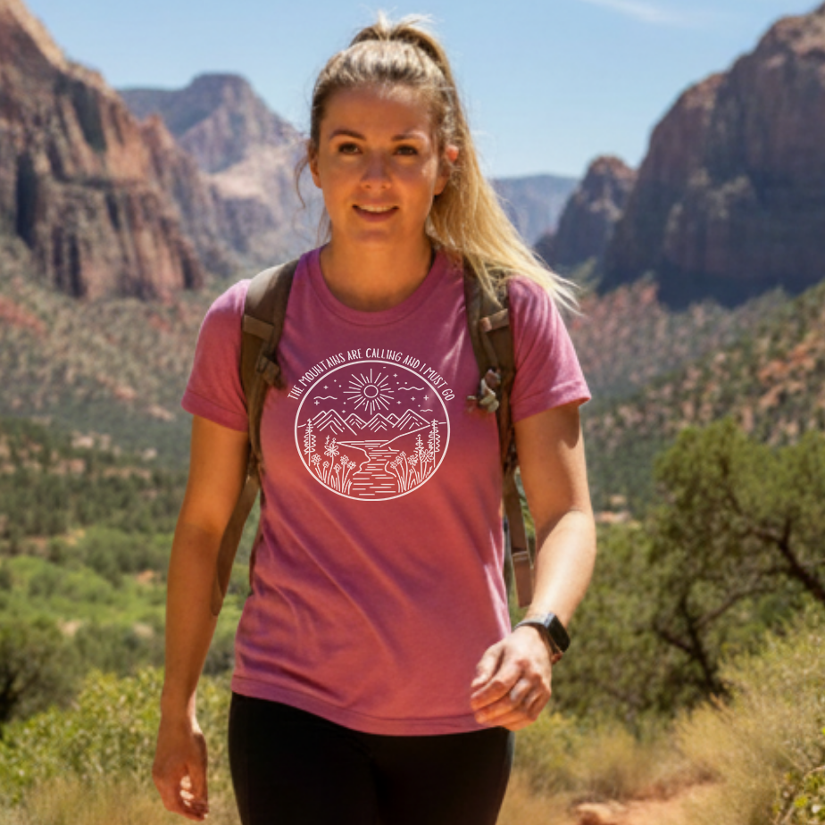 The Mountains Are Calling and I Must Go Shirt, Hiking Shirt, Mountains Shirt, Camping Shirt, Nature Shirt, Adventure Gift