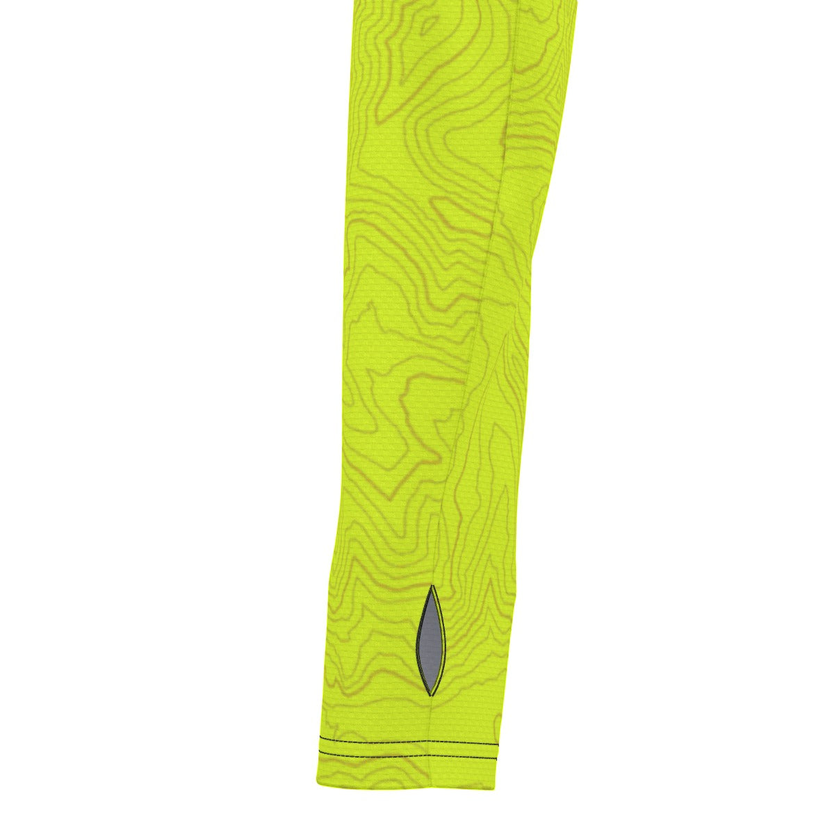 Topo Map UV Sunscreen Sports Hoodie With Thumb Holes