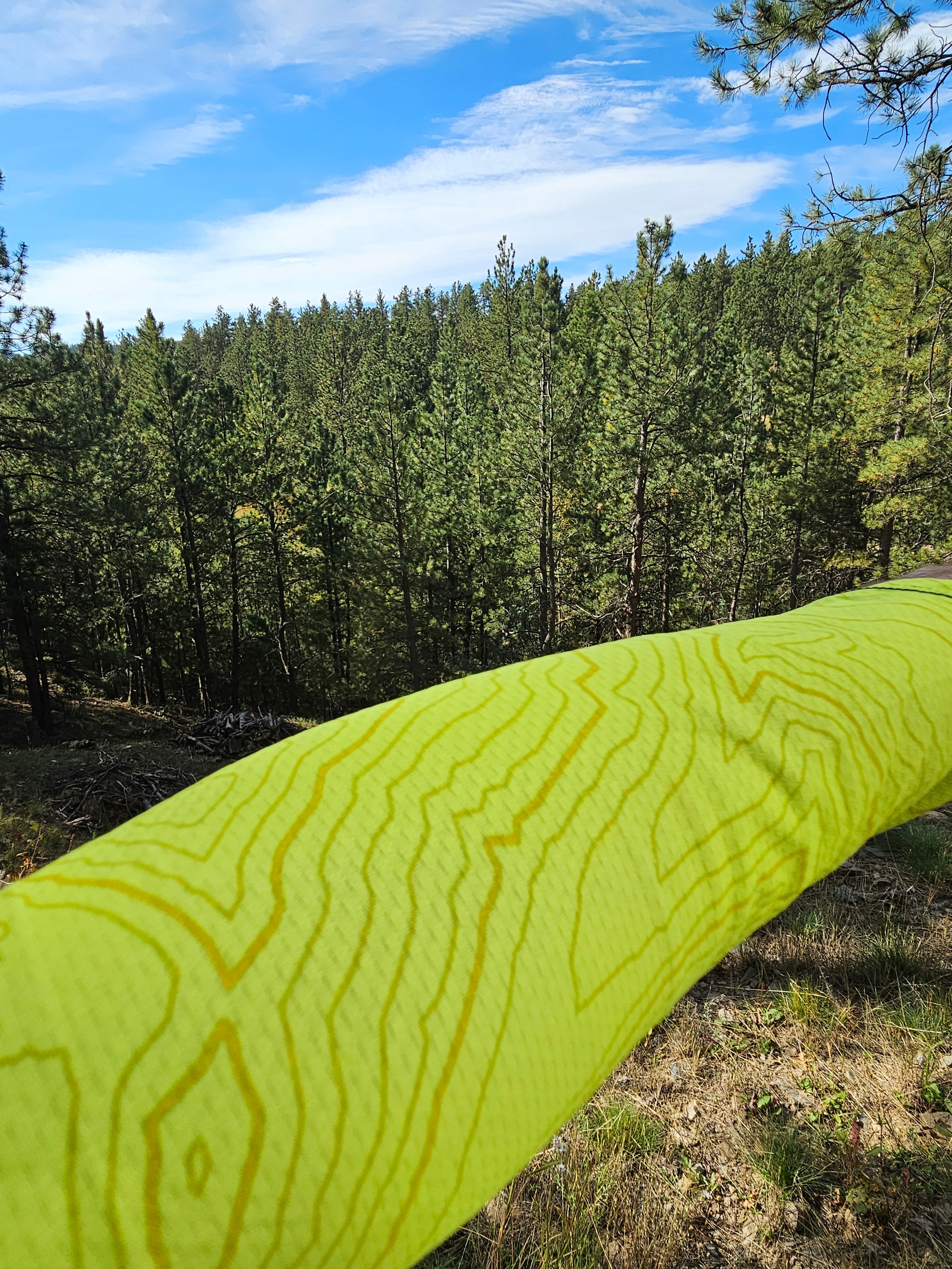 Topo Map UV Sunscreen Sports Hoodie With Thumb Holes